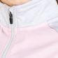 Pink Emily Kids’ half zip top with brushed inner lining and multi=coloured O’Neills logo on the left arm by O'Neills.