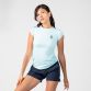 Green women's training t-shirt with stripe detail on the shoulders by O’Neills.