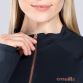Black/Rose gold  Women's Freya Half Zip with rose gold zip and logo by O'Neills.