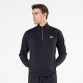 Black Men’s Evolve Fleece half zip sweatshirt with ribbed collar and two side pockets by O’Neills.