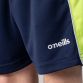 Marine / Green / Silver Darragh Boys training shorts with contrasting by O’Neills.