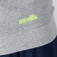 Grey / Blue / Marine Boys fleece pullover hoodie with O’Neills branding on the chest and a kangaroo style pouch pocket.