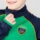 Green boys Aidan Éire brushed half zip top with Éire crest on the left chest from O’Neills.
