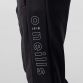 Black kids' skinny tracksuit bottoms with zip pockets and O’Neills 3D branding on the left leg. 