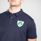 Navy Men’s Ireland Shamrock Polo Shirt with embroidered shamrock crest by O’Neills.