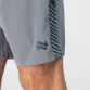 Grey Men’s Ignite Training Shorts with Black print design and two zip pockets by O’Neills.