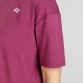 Women's Maroon Recharge Cotton Boxy T-Shirt by O'Neills.