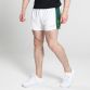 Mourne Celtic Cross Shorts White with Celtic Cross on both legs by O'Neills. 