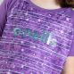 Purple/Green Girls Nina t-shirt with O'Neills branding.