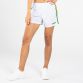 White Green and Amber Mourne shorts with 3 horizontal stripes and modern design by O'Neills