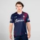 Navy/Maroon Men's Galway Hurling Training Jersey with Supermac's sponsor by O'Neills.