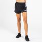 Women's black mourne shorts with white stripes from O'Neills.