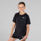 Black Kids’ Sports T-Shirt with crew neck and short sleeves by O’Neills.