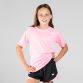 Pink Kids’ Sports T-Shirt with crew neck and short sleeves by O’Neills.