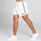 White/Royal Blue/Yellow Men's Mourne Shorts with 2 stripe detail on side of legs by O'Neills. 