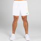 White/Green/Yellow Men's Mourne Shorts with 2 stripe detail on side of legs by O'Neills. 