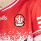 Red Derry GAA Home Jersey 2024 with Errigal Group sponsor logo on the chest by O’Neills.