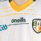 White / Yellow kids' Antrim GAA Alternative Goalkeeper 23 with “Aontroim” printed on the upper back by O'Neills.