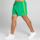 Green/Yellow Men's Mourne Shorts with 2 stripe detail on side of legs by O'Neills. 