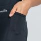 Black Women's Ariana Cycling Shorts with mesh thigh pockets by O'Neills. 