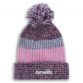 Pink and Purple girls bobble hat with large pom pom on top by O’Neills.