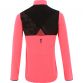 Pink women's gym half zip top with mesh back from O'Neills.