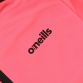 Pink women's gym half zip top with black O'Neills logo from O'Neills.