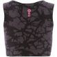 Black and pink women's gym sports bra with racer back by O'Neills.