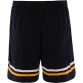 Navy kids’ sports shorts with zip pockets and Éire Ireland crest on the left leg by O’Neills.