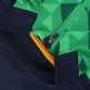 Navy Aragon Éire Kids’ half zip top with a geometric print on the chest and Éire Ireland crest from O’Neills.