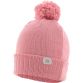 Pink  Arc Bobble Hat, with a Ribbed turn-up cuff from O'Neills.