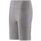 Dark Grey girls high waisted cycling shorts with mesh side pockets by O’Neills.