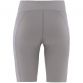 Dark Grey girls high waisted cycling shorts with mesh side pockets by O’Neills.