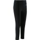 Ariana black girls’ sports leggings with two mesh side pockets by O’Neills.