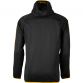 Men's Aston Embossed Fleece Full Zip Hooded Jacket Black / Amber