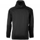 Men's Aston Embossed Fleece Full Zip Hooded Jacket Black / White