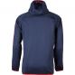 Men's Aston Embossed Fleece Full Zip Hooded Jacket Marine / Red