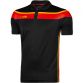 Men's Auckland Polo Shirt Black / Red / Amber