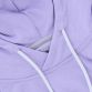 Purple women's oversized fleece hoodie with drawstring hood by O'Neills.