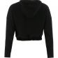 Black loungewear hooded top with cropped hem by O'Neills.