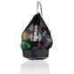 Black O'Neills ball sack with draw cord closure that holds 12 fully inflated size 5 balls.