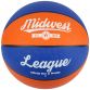 blue and orange MIDWEST performance rubber basketball with excellent durability from O'Neills