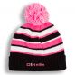 Beacon Bobble Hat Black / Flo Pink / White