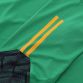 Green Belcourt T-Shirt with Kerry GAA crest and print detail on the shoulders by O’Neills. 