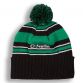 Bobble Hat (Black/Green/White)