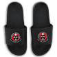 Black O'Neills Zora Pool Sliders featuring the Bohemian FC crest from O'Neills