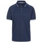 Trespass navy mens polo shirt with grey stripe on collar and cuffs from O'Neills.