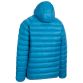 Men's bondi blue padded jacket with hood and zip pockets from O'Neills.