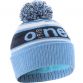 Sky and Marine boulder knit bobble hat with large pom-pom by O’Neills.