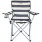 navy stripe Trespass camping chair with drink holder from O'Neills